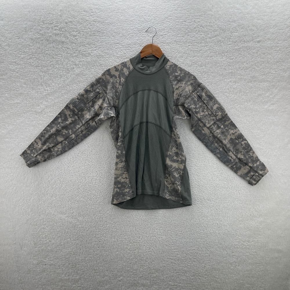 Massif Army Combat Shirt Mens Medium ACU Digital Camo Flame Resistant Pads